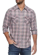 Spencer Long Sleeve Western Shir-RDBLWH : L