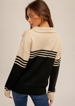 Notched Collar Sweater