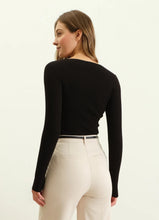 Boat Neck Knit Top