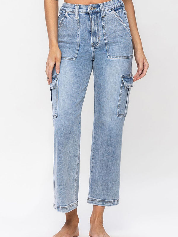 Highrise Cargo Dad Jeans