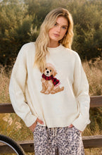 PUPPY CREW NECK RELAXED SWEATER