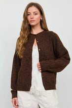 Leopard Rolled Edge Button Down Cardigan
