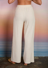 TEXTURED KNIT ELASTIC WAIST LOUNGE PANTS