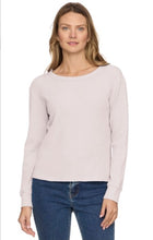 FAYSTON WAFFLE CREW NECK LONG SLEEVE TEE