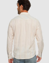 HUEYTOWN LS TEXTURED STRIPE WESTERN SHIRT