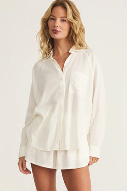 The Perfect Linen Top White