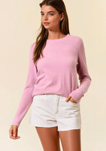 Round Neck Soft Knit Top