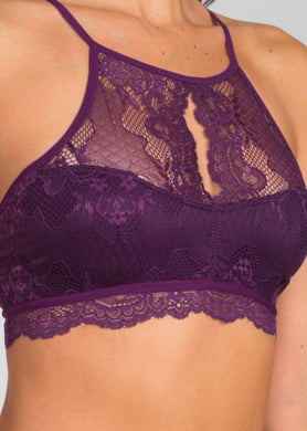 High-neck Lace Bralette