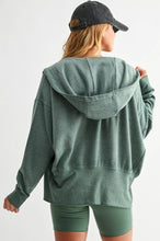 Fleece Hoodie Jacket with Tapered Sleeves