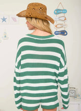 Stripe Long Sleeve Cozy Knit Top