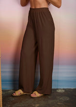 TEXTURED KNIT ELASTIC WAIST LOUNGE PANTS