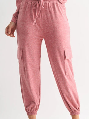 Brushed Hacci Cargo Lounge Jogger Pant