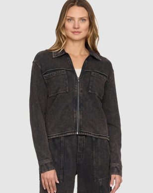 Charolette ZIP FRONT TERRY JACKET