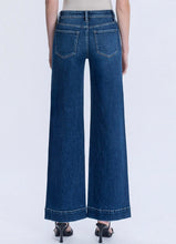 High Rise Dark Wash Trouser Wide Jeans