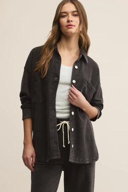 All Day Knit Denim Jacket Vintage Black