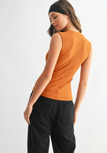 Essential Micro-Ribbed Henley Tank Top