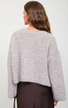 Fuzzy Knit Button Down Boxy Cardigan Sweater