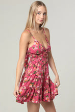 V Neck Open Tie Back Sundress