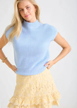 Mock Neck Extended Shoulder Knit Pullover Sweater