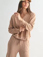 Brushed Hacci Lounge Long Sleeve Henley