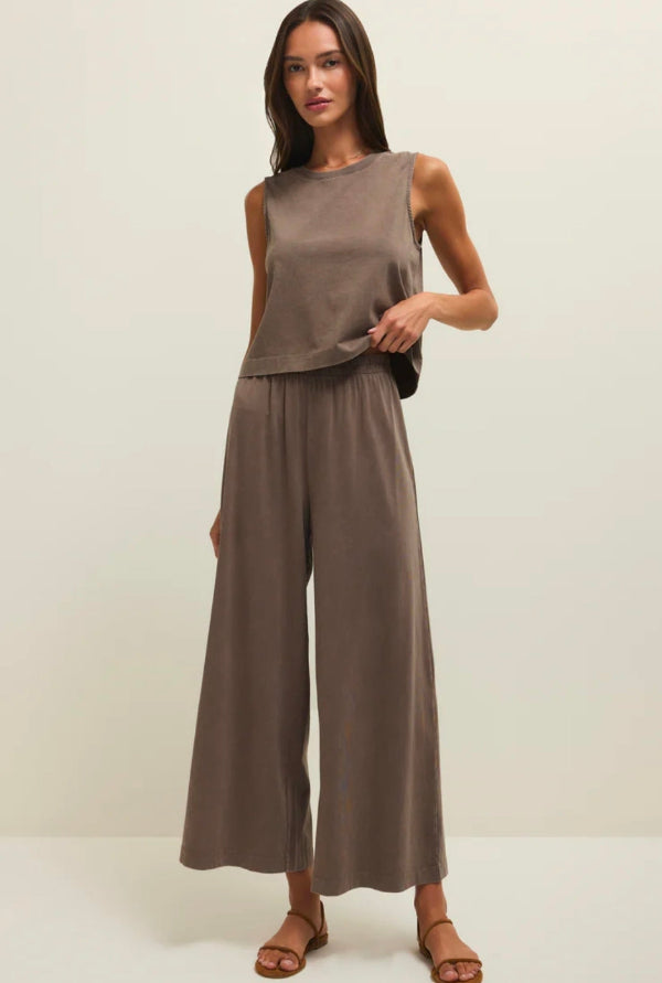 Scout Jersey Crop Flare Pant Perfectly Taupe