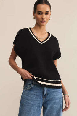 Fletcher Sweater Vest Black