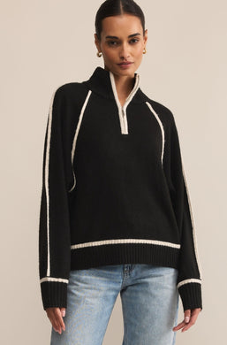 Alps Half Zip Sweater Black