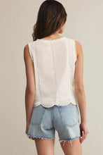 Tomi Embroidered Tank White