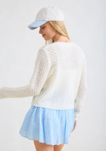 Eyelet Knit Pattern Button Down Cardigan