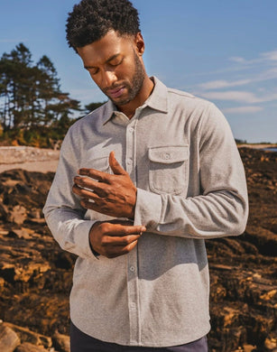 HERO SOLID TWILL KNIT FLANNEL SHIRT