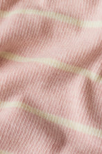 Ferris Henley Striped Top Washed Pink