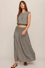 Brooke Gingham Skirt Black