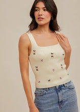 Floral Rib Tank