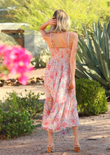 V Neck Lace Details Maxi Dress with Double Straps