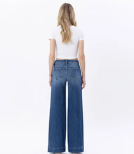 HIGH RISE TROUSER HEM WIDE LEG JEANS