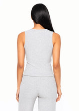 Bamboo Blend Henley Ribbed Tank Top