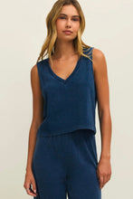 Sloane V-Neck Denim Tank Indigo