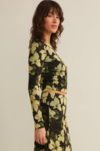 Taysha Ren Floral Mesh Top Sunnyside