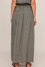 Brooke Gingham Skirt Black
