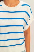 Striped Crew Neck Knit Top