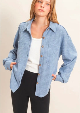 Corduroy Button-Up Shirt