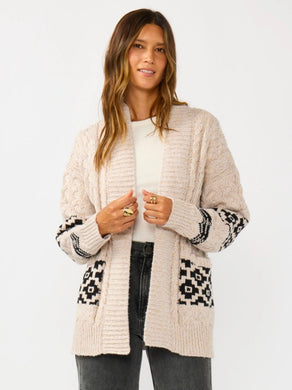 Cable Knit Pocket Cardigan