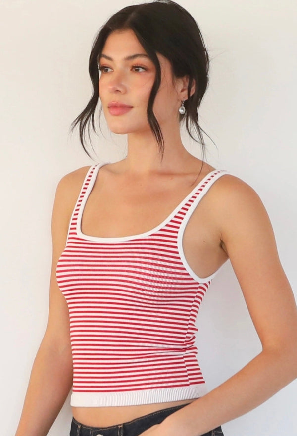 Modal Striped Tank Top