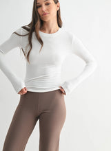 Essential Long-Sleeved Micro-Ribbed Athleisure Top