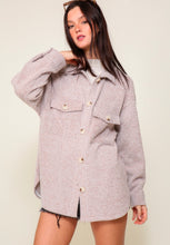 Cozy Brushed Waffle Oversized Shacket