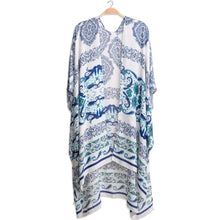 Paisley and Pattern Print Summer Kimono