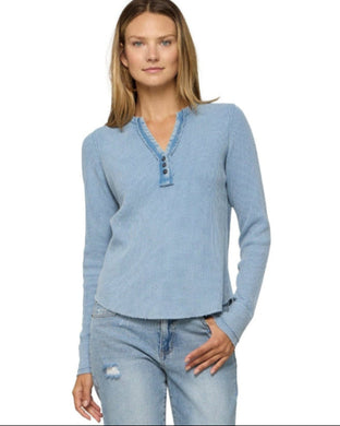 REARDAN WASHED WAFFLE HENLEY