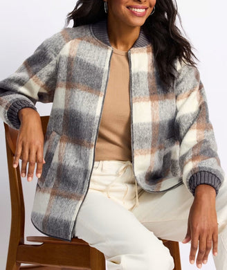 ANNISTON REVERSIBLE QUILTED BOMBER JACKET