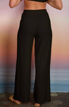 TEXTURED KNIT ELASTIC WAIST LOUNGE PANTS