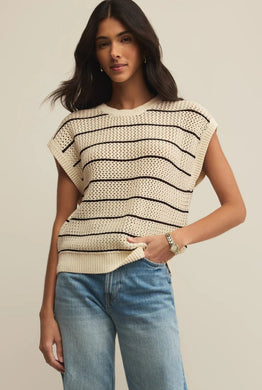 Ines Striped Sweater Sea Salt